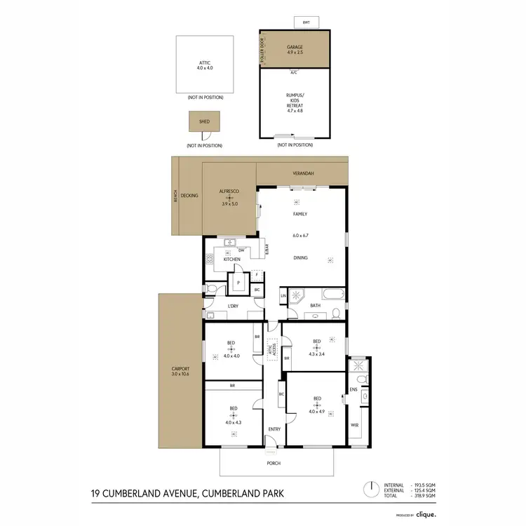 Floorplan of Homely house listing, 19 Cumberland Avenue, Cumberland Park SA 5041