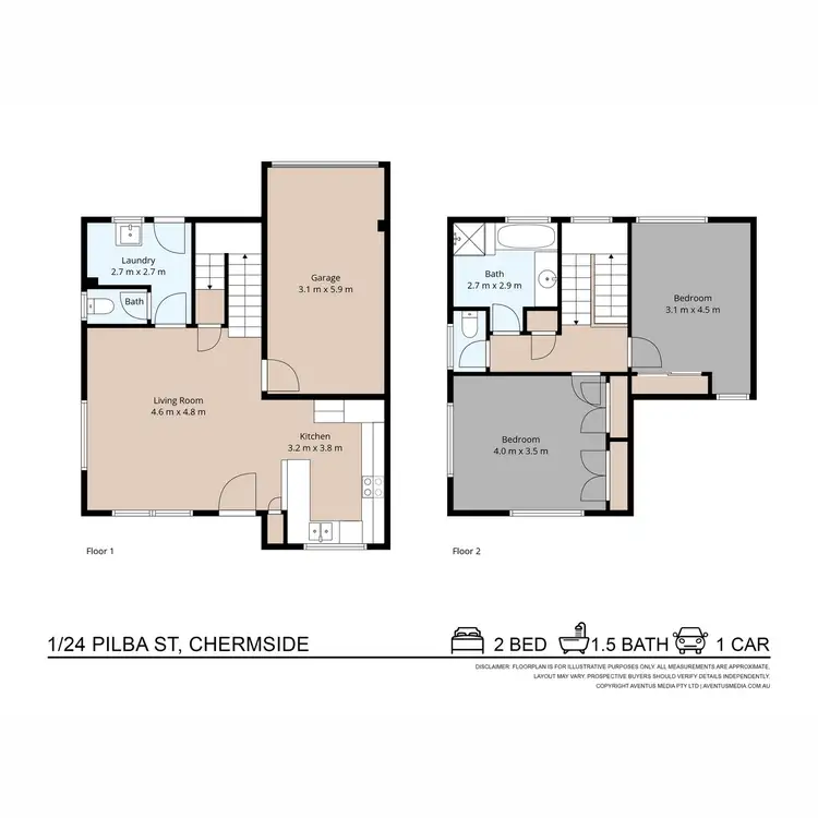 Floorplan of Homely house listing, 1/24 Pilba Street, Chermside QLD 4032