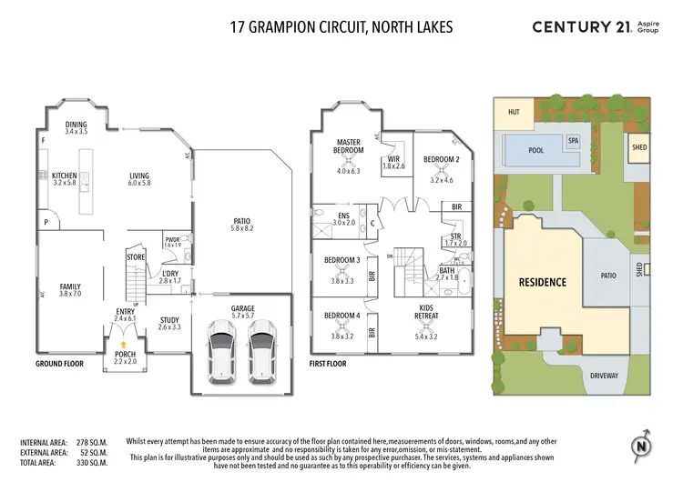 Floorplan of Homely house listing, 17 Grampion Circuit, North Lakes QLD 4509