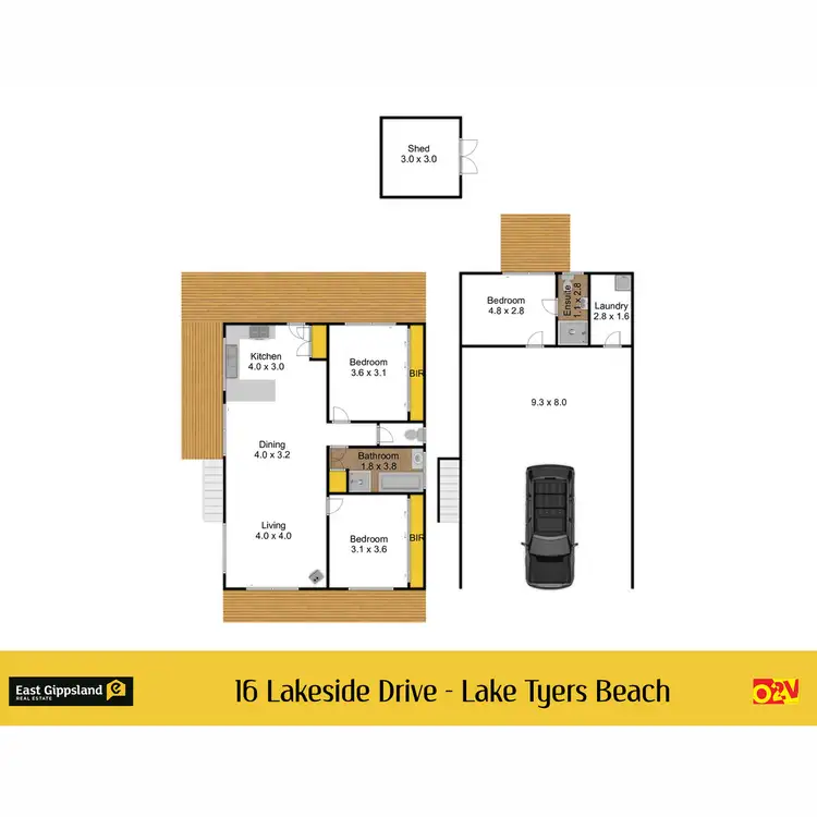 Floorplan of Homely house listing, 16 Lakeside Drive, Lake Tyers Beach VIC 3909