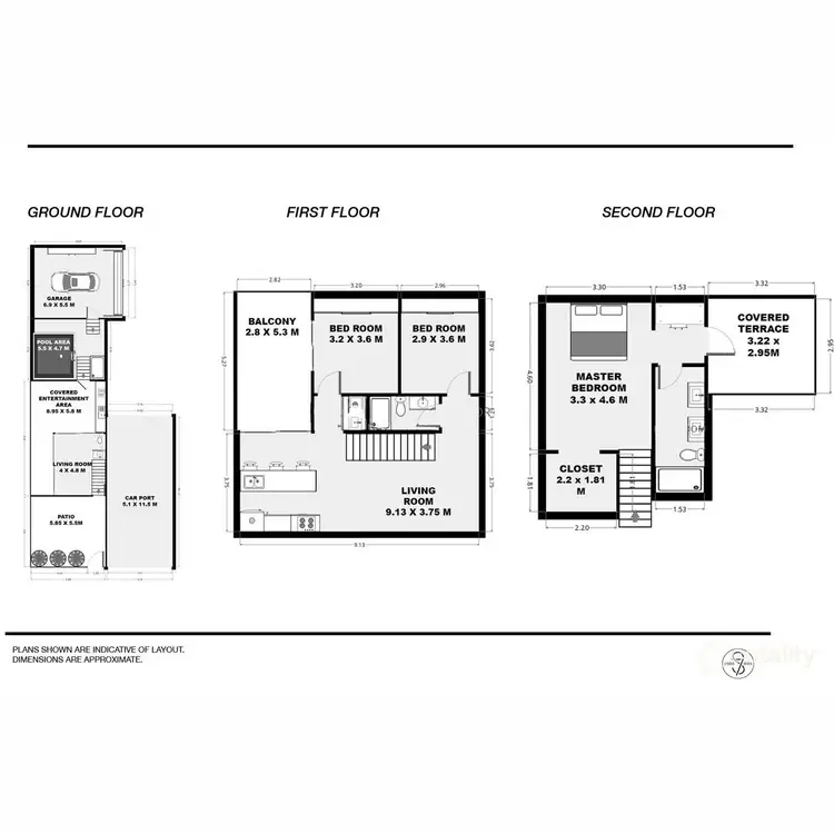 Floorplan of Homely townhouse listing, 901/65 Golden Four Drive, Bilinga QLD 4225