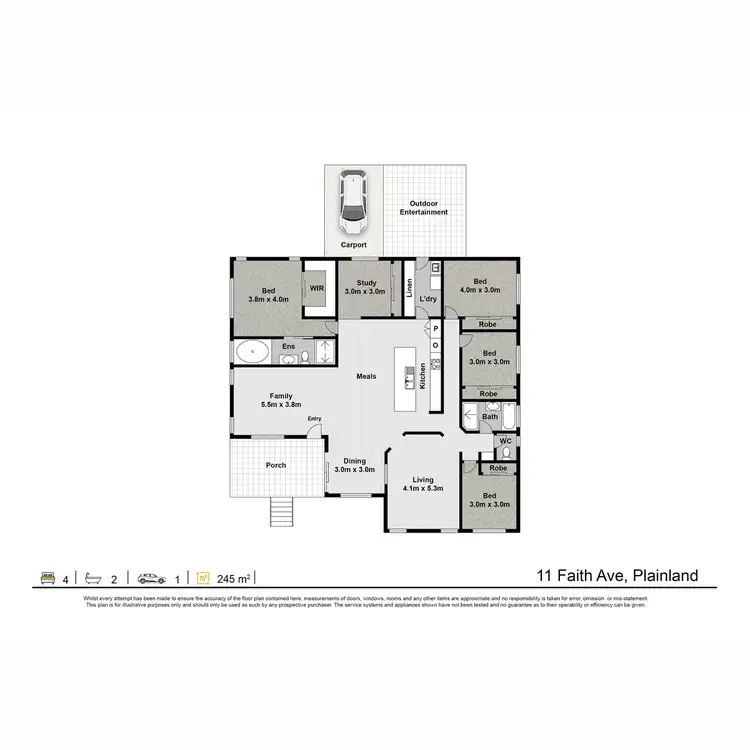 Floorplan of Homely house listing, 11 Faith Avenue, Plainland QLD 4341