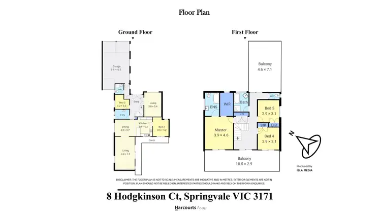 Floorplan of Homely house listing, 8 Hodgkinson Court, Springvale VIC 3171
