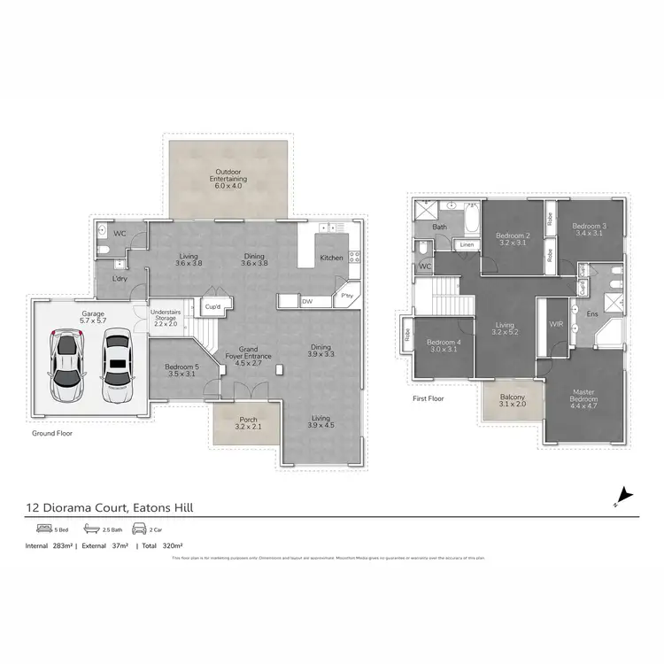 Floorplan of Homely house listing, 12 Diorama Court, Eatons Hill QLD 4037