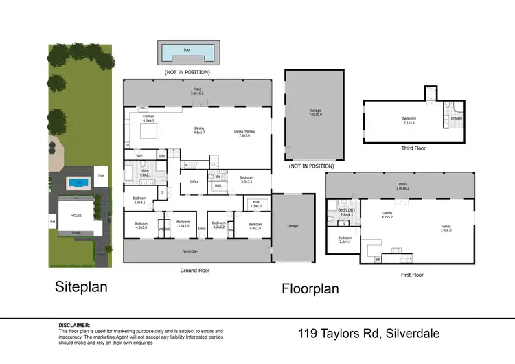 Floorplan of Homely house listing, 119 Taylors Road, Silverdale NSW 2752