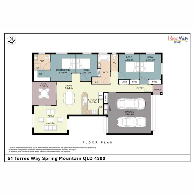 Floorplan of Homely house listing, 51 Torres Way, Spring Mountain QLD 4300