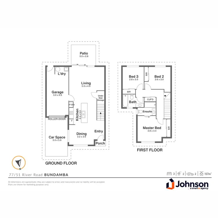 Floorplan of Homely townhouse listing, 77/51 River Road, Bundamba QLD 4304