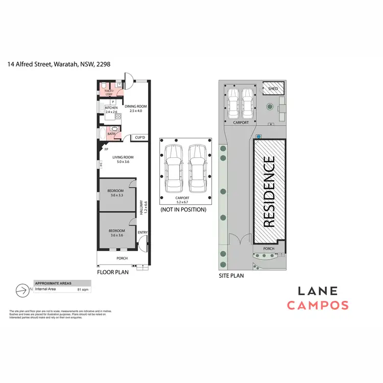 Floorplan of Homely house listing, 14 Alfred Street, Waratah NSW 2298