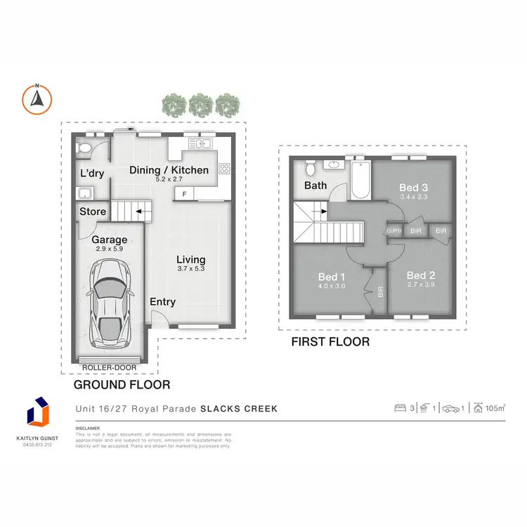 Floorplan of Homely townhouse listing, 16/27 Royal Parade, Slacks Creek QLD 4127
