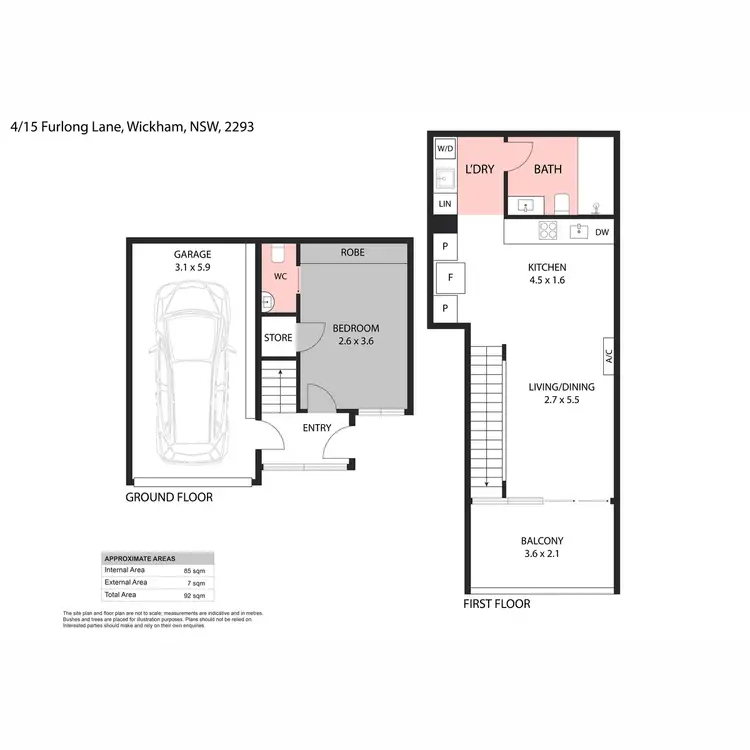 Floorplan of Homely townhouse listing, 4/15 Furlong Lane, Wickham NSW 2293