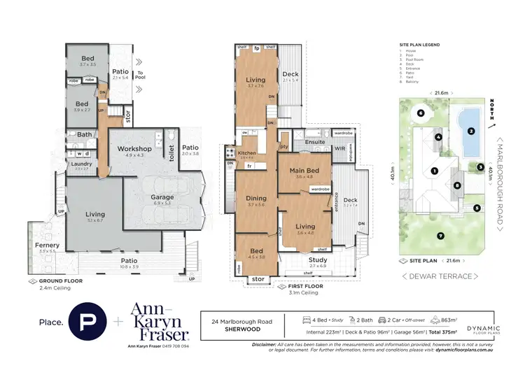 Floorplan of Homely house listing, 24 Marlborough Street, Sherwood QLD 4075