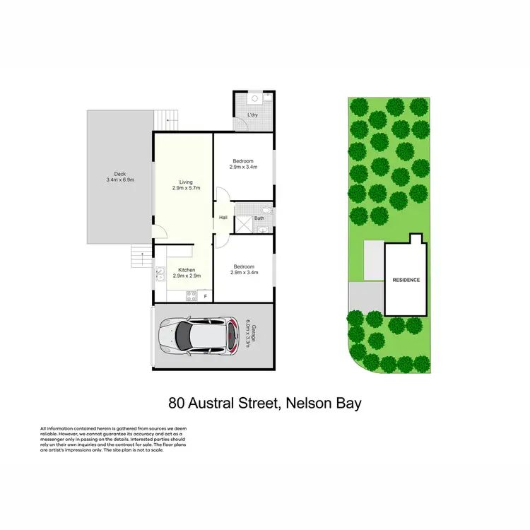 Floorplan of Homely house listing, 80 Austral Street, Nelson Bay NSW 2315