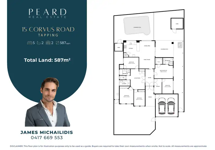 Floorplan of Homely house listing, 15 Corvus Road, Tapping WA 6065