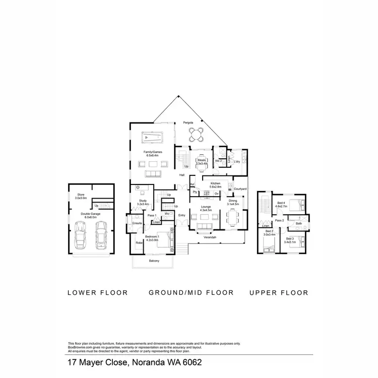 Floorplan of Homely house listing, 17 Mayer Close, Noranda WA 6062