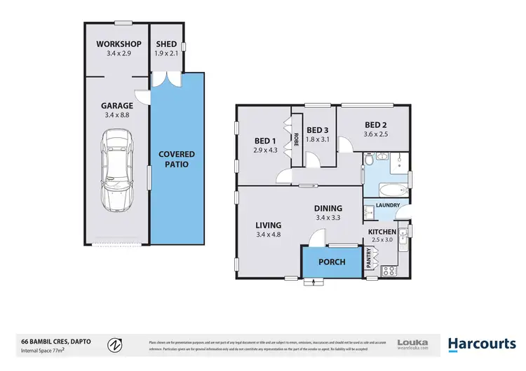 Floorplan of Homely house listing, 66 Bambil Crescent, Dapto NSW 2530