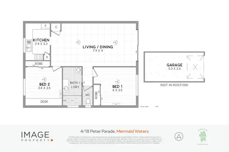 Floorplan of Homely unit listing, 4/18 Peter Parade, Mermaid Waters QLD 4218