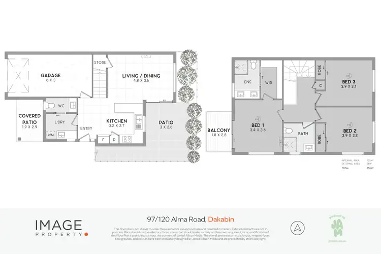 Floorplan of Homely townhouse listing, 97/120 Alma Road, Dakabin QLD 4503