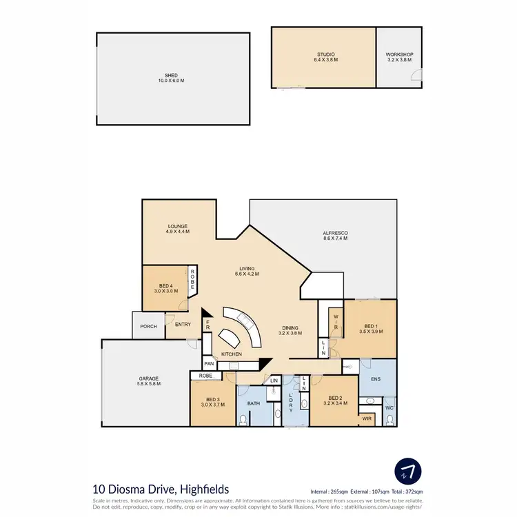 Floorplan of Homely house listing, 10 Diosma Drive, Highfields QLD 4352