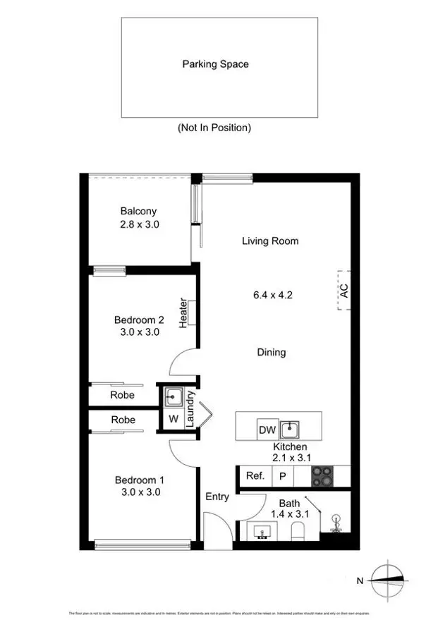 Floorplan of Homely apartment listing, 411/8 Webb Road, Airport West VIC 3042