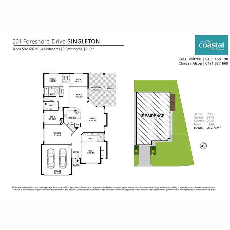 Floorplan of Homely house listing, 201 Foreshore Drive, Singleton WA 6175