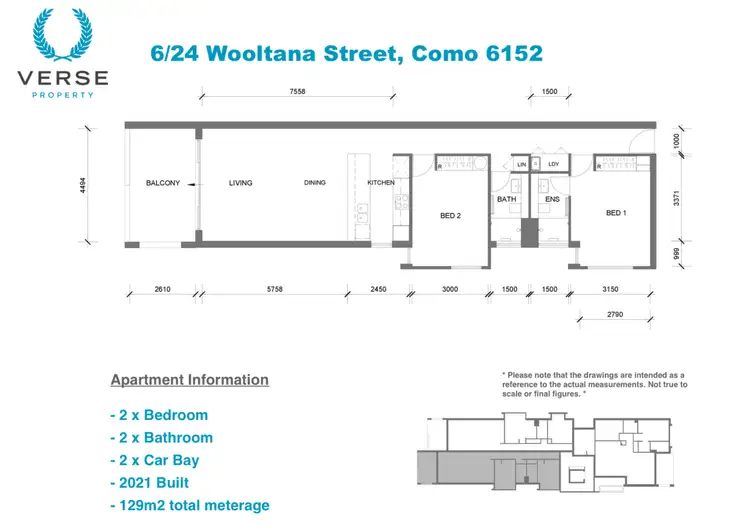 Floorplan of Homely apartment listing, 6/24 Wooltana Street, Como WA 6152