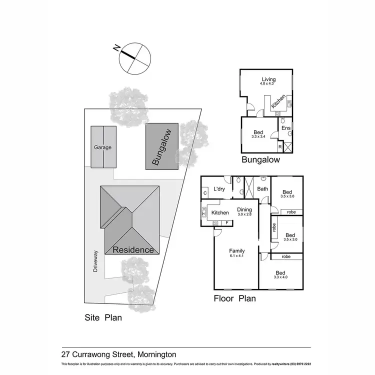 Floorplan of Homely house listing, 27 Currawong Street, Mornington VIC 3931