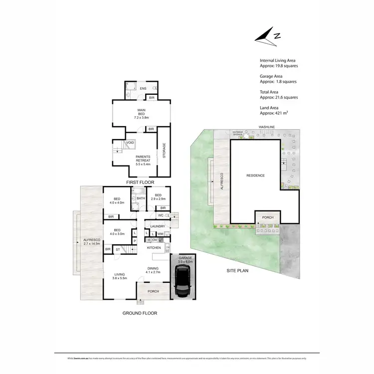 Floorplan of Homely house listing, 4 Seaview Avenue, Safety Beach VIC 3936