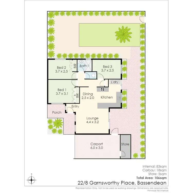 Floorplan of Homely house listing, 22/8 Garnsworthy Place, Bassendean WA 6054