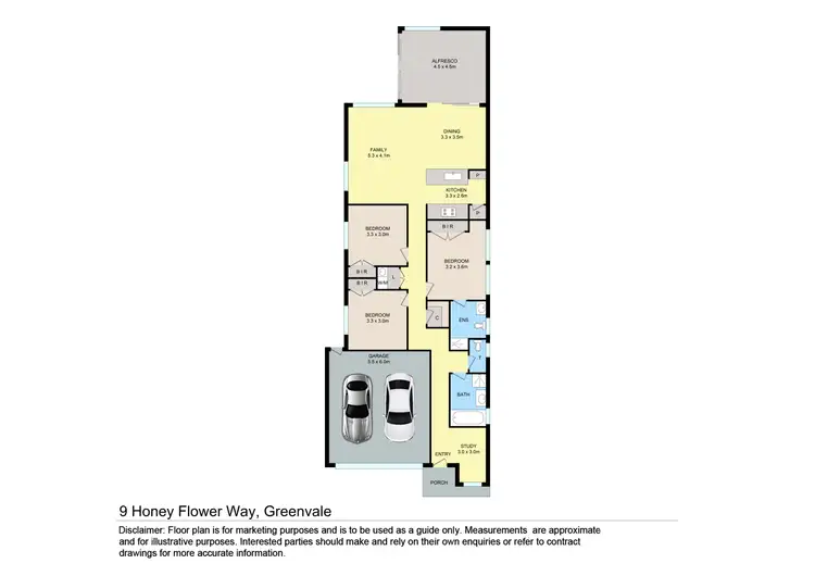 Floorplan of Homely house listing, 9 Honey Flower Way, Greenvale VIC 3059
