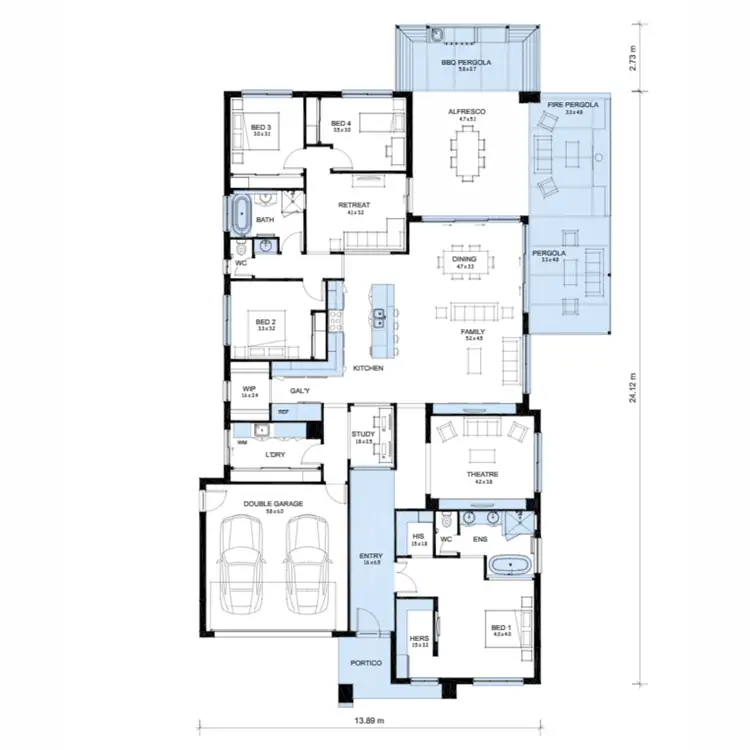 Floorplan of Homely house listing, 21 Freeman Crescent, Baranduda VIC 3691