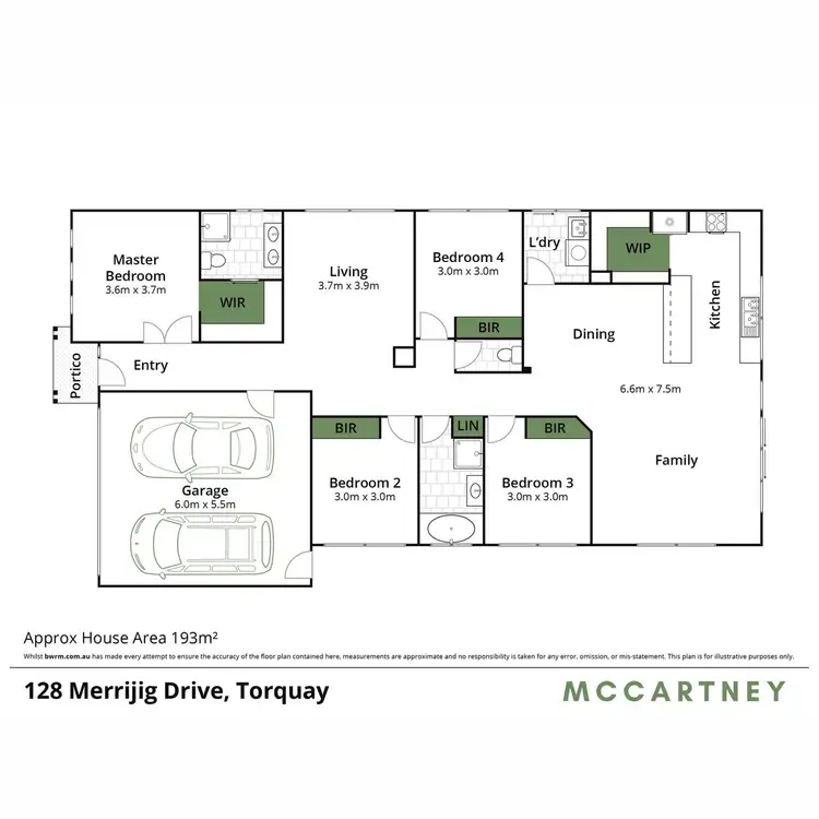 Floorplan of Homely house listing, 128 Merrijig Drive, Torquay VIC 3228