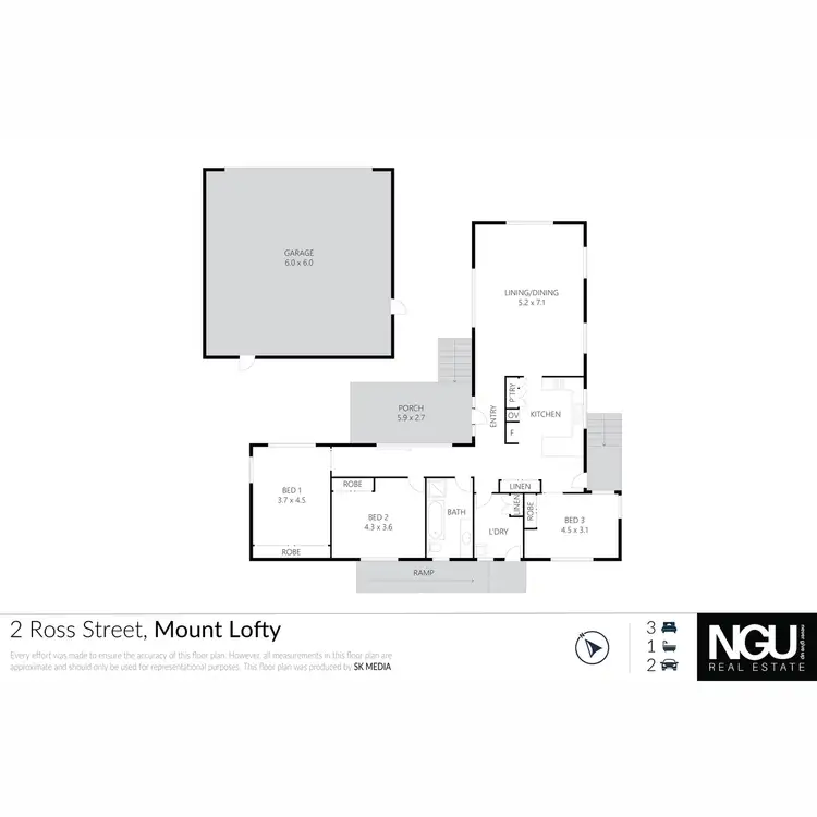 Floorplan of Homely house listing, 2 Ross Street, Mount Lofty QLD 4350