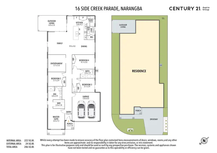 Floorplan of Homely house listing, 16 Side Creek Parade, Narangba QLD 4504