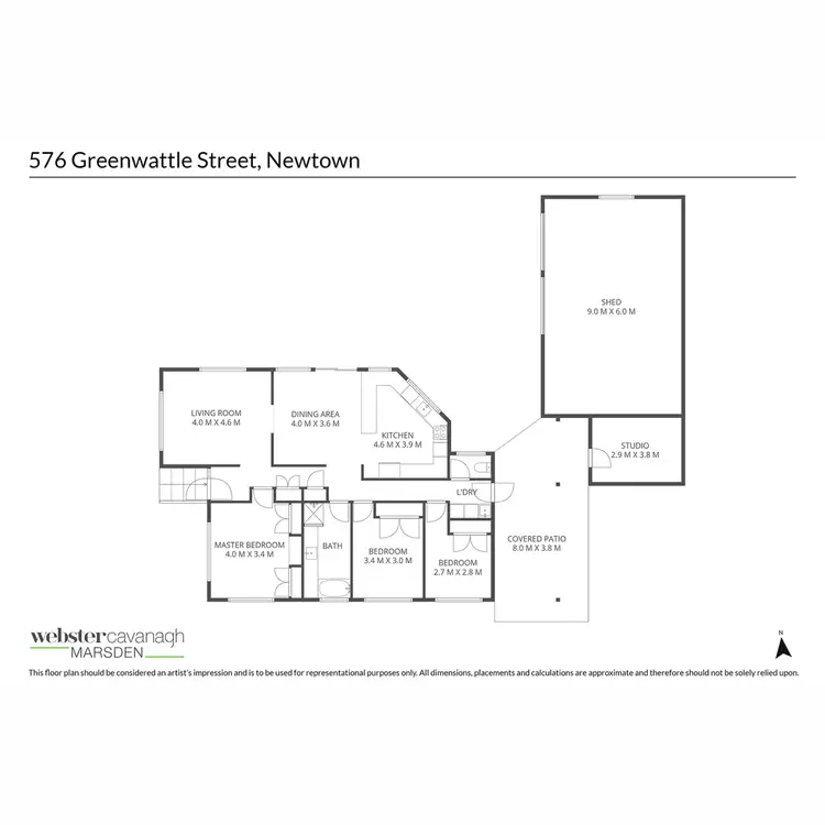 Floorplan of Homely house listing, 576 Greenwattle Street, Newtown QLD 4350