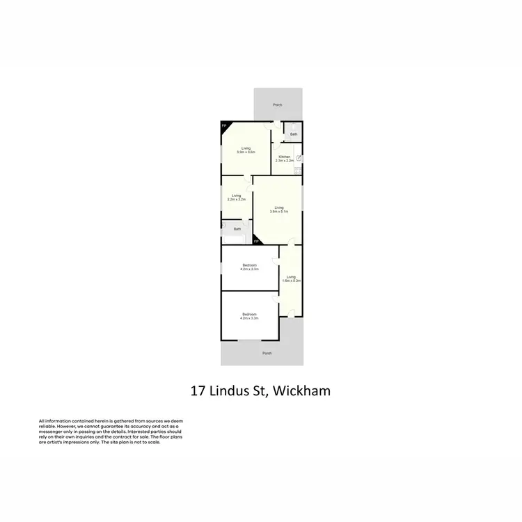 Floorplan of Homely house listing, 17 Lindus Street, Wickham NSW 2293