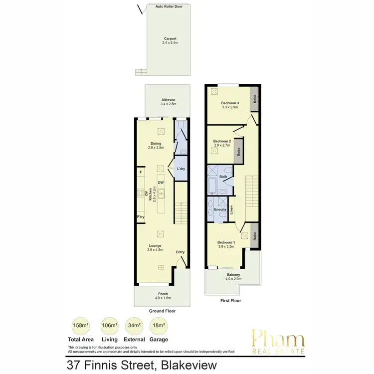 Floorplan of Homely townhouse listing, 37 Finnis Street, Blakeview SA 5114