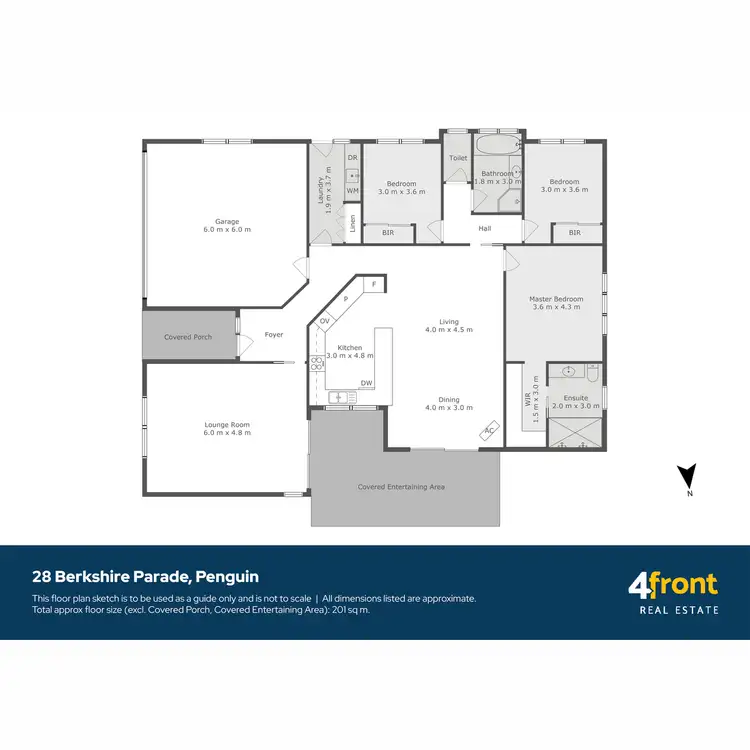 Floorplan of Homely house listing, 28 Berkshire Parade, Penguin TAS 7316