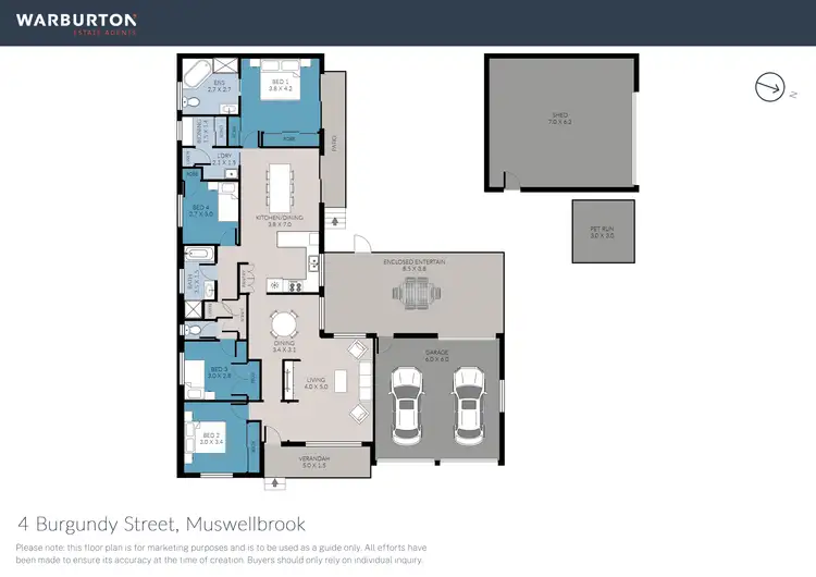 Floorplan of Homely house listing, 4 Burgundy Street, Muswellbrook NSW 2333