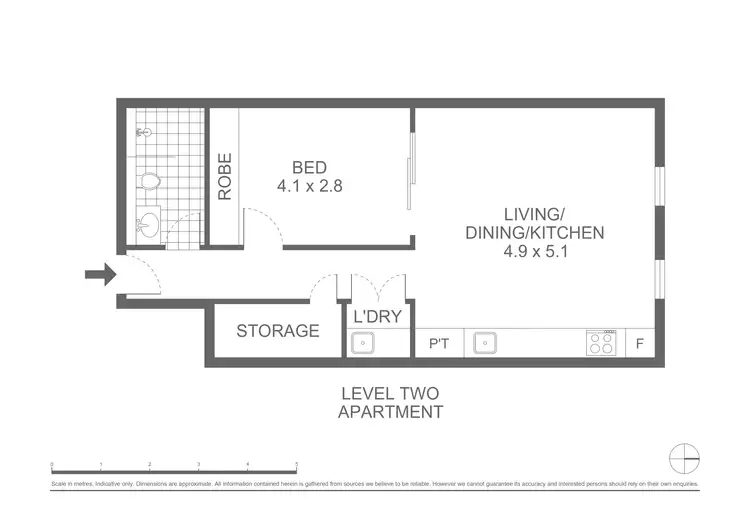Floorplan of Homely apartment listing, 16/94 Pitt Street, Redfern NSW 2016