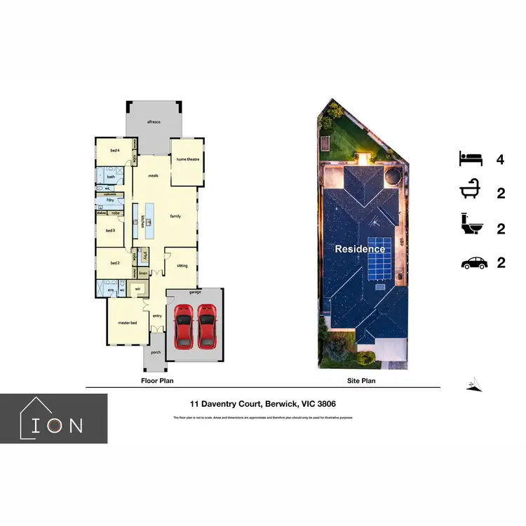 Floorplan of Homely house listing, 11 Daventry Court, Berwick VIC 3806