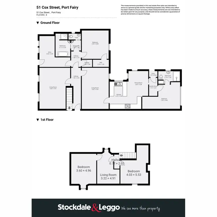 Floorplan of Homely house listing, 51 Cox Street, Port Fairy VIC 3284