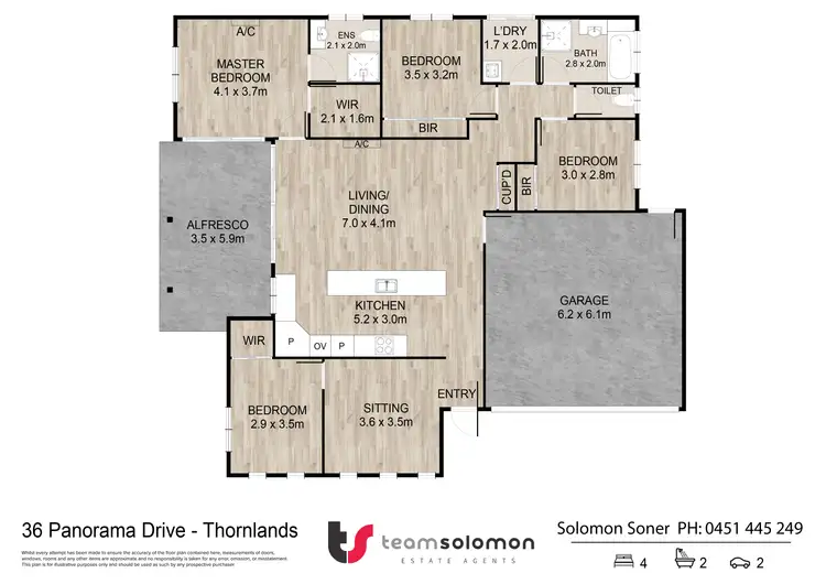 Floorplan of Homely house listing, 36a Panorama Drive, Thornlands QLD 4164