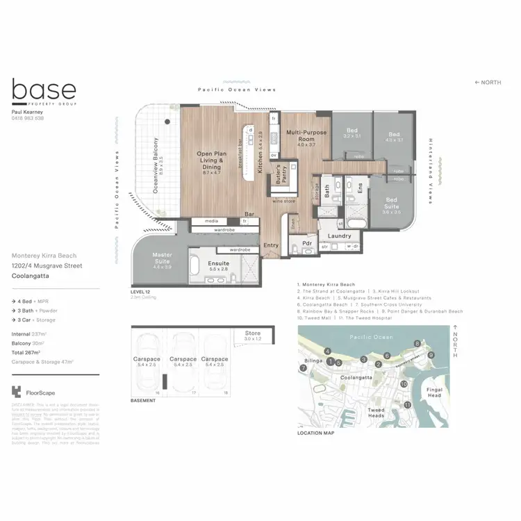 Floorplan of Homely apartment listing, 1202/4 Musgrave Streeet, Kirra QLD 4225