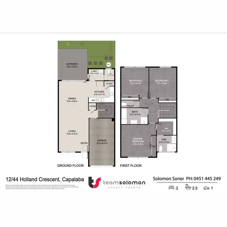 Floorplan of Homely townhouse listing, 12/44 Holland Crescent, Capalaba QLD 4157