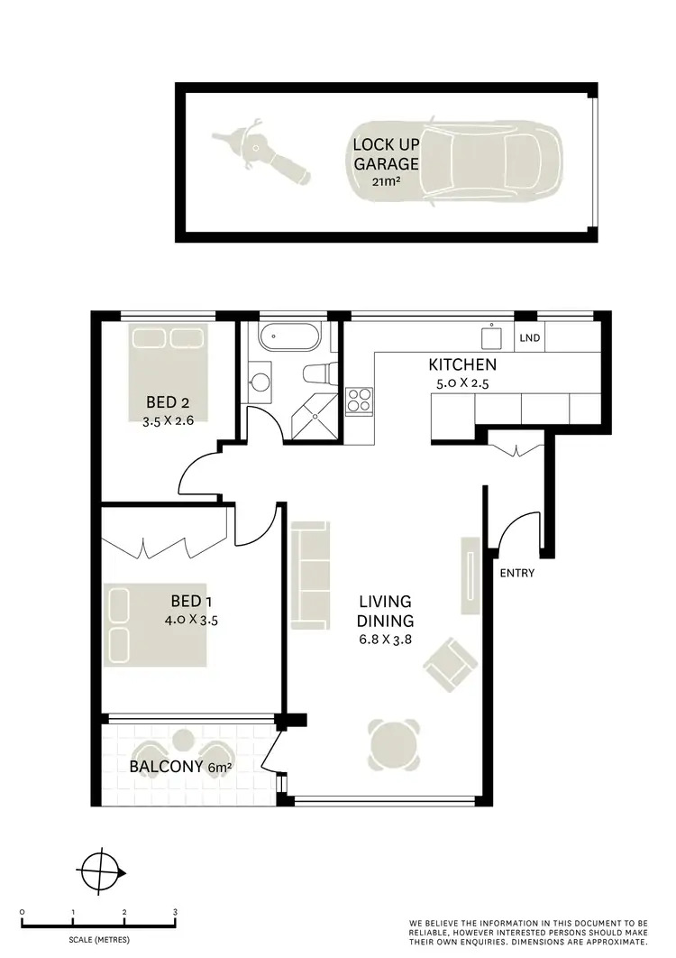 Floorplan of Homely apartment listing, 10/66 Shirley Road, Wollstonecraft NSW 2065
