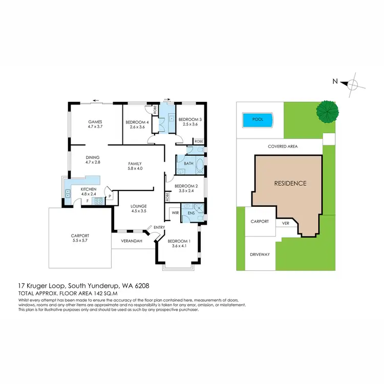 Floorplan of Homely house listing, 17 Kruger Loop, South Yunderup WA 6208