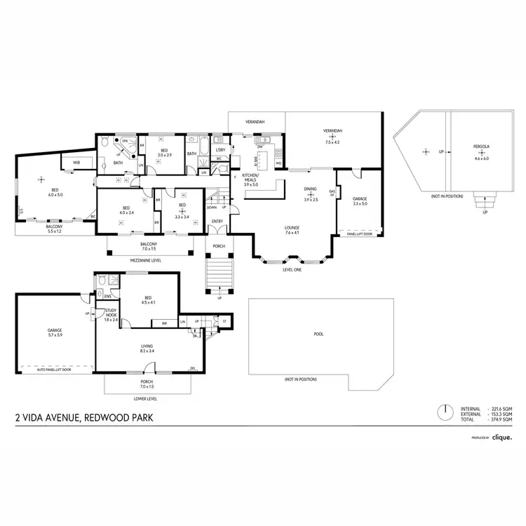 Floorplan of Homely house listing, 2 Vida Avenue, Redwood Park SA 5097