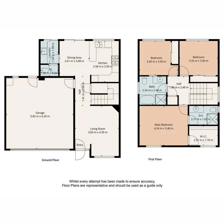 Floorplan of Homely townhouse listing, 6/5 Hibiscus Circuit, Fitzgibbon QLD 4018