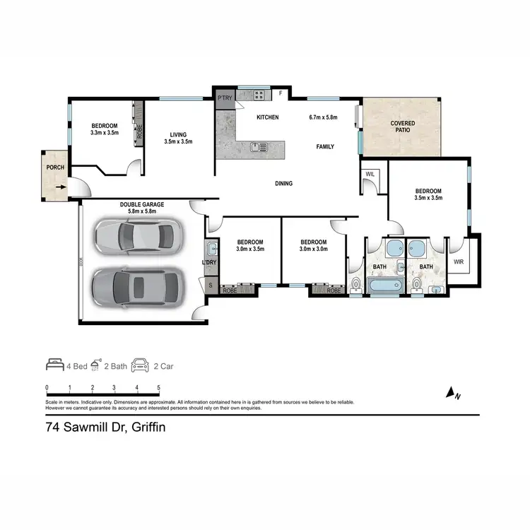 Floorplan of Homely house listing, 74 Sawmill Drive, Griffin QLD 4503