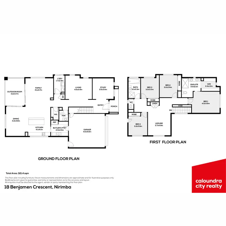 Floorplan of Homely house listing, 18 Benjamen Crescent, Nirimba QLD 4551